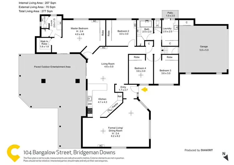 Floorplan of Homely house listing, 104 Bangalow Street, Bridgeman Downs QLD 4035