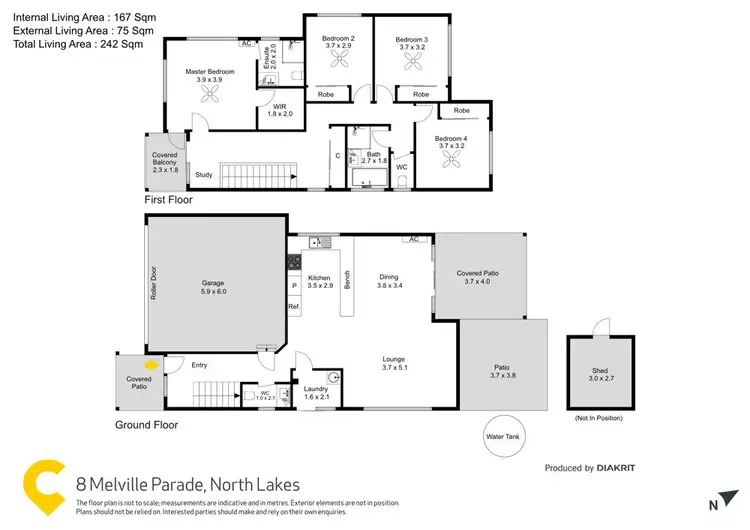 Floorplan of Homely house listing, 8 Melville Parade, North Lakes QLD 4509