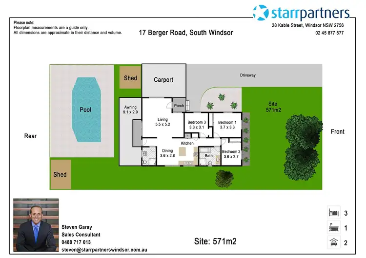 Floorplan of Homely house listing, 17 Berger Road, South Windsor NSW 2756