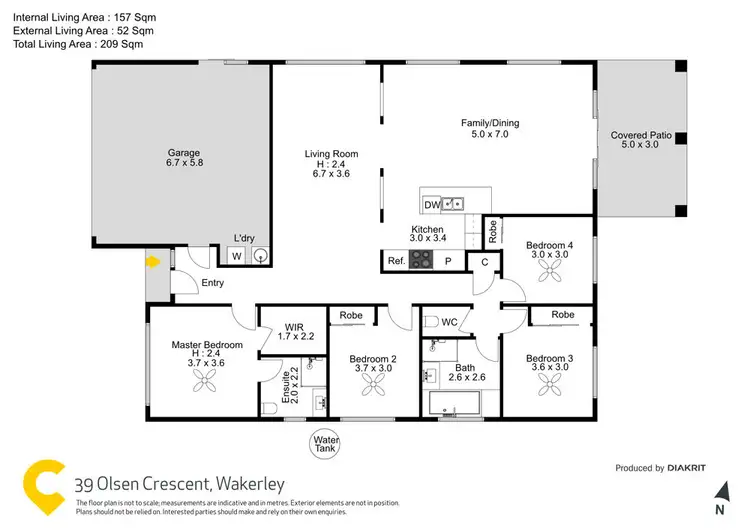 Floorplan of Homely house listing, 39 Olsen Crescent, Wakerley QLD 4154