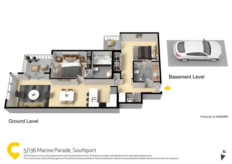 Floorplan of Homely unit listing, Z5/136 Marine Parade, Southport QLD 4215