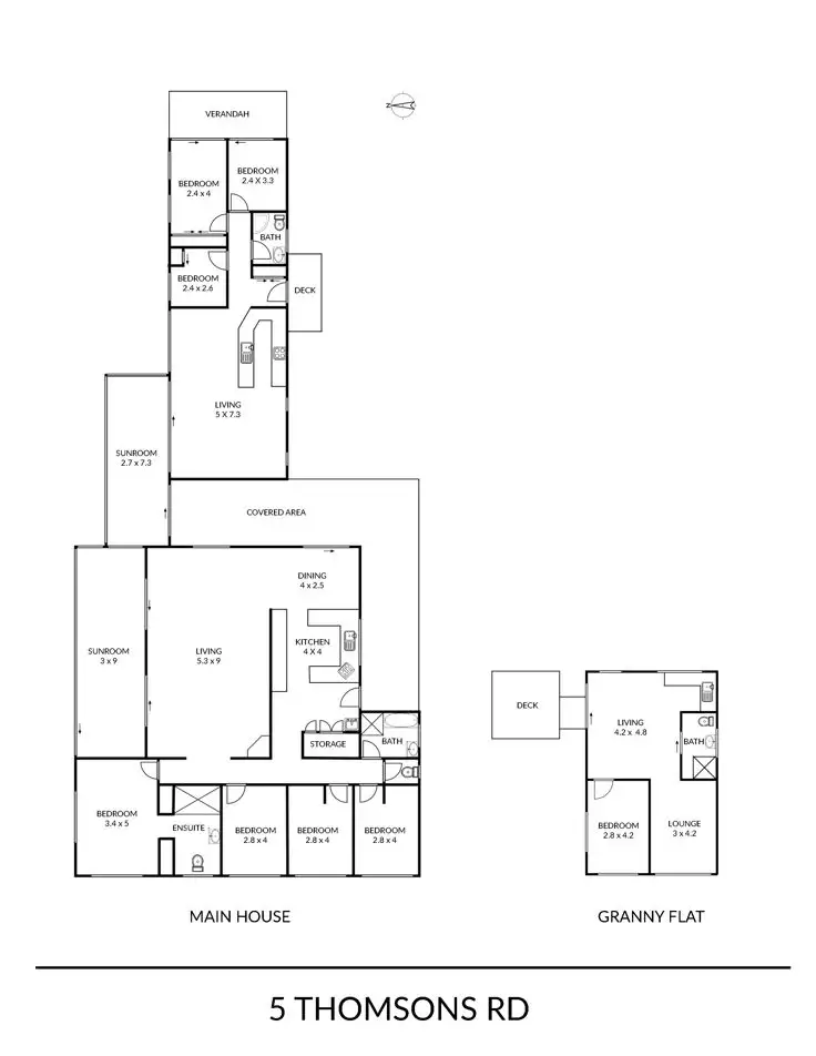 Floorplan of Homely house listing, 5 Thomsons Road, Armidale NSW 2350
