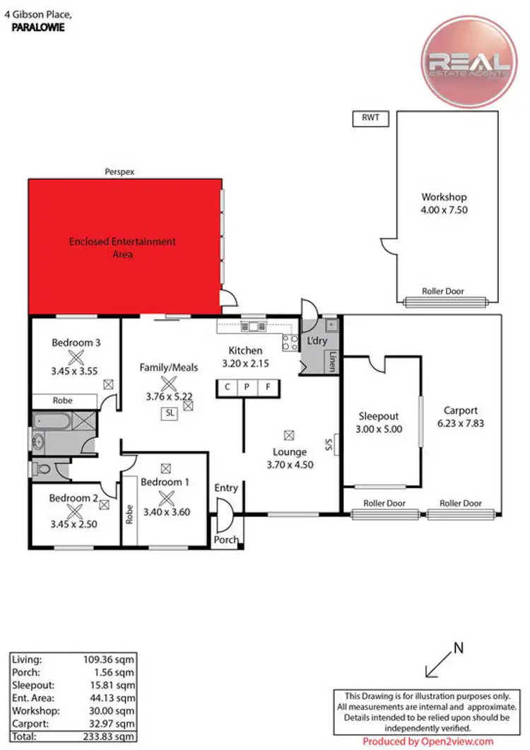 Floorplan of Homely house listing, 4 Gibson Place, Paralowie SA 5108