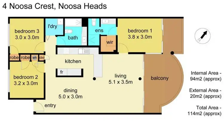 Floorplan of Homely unit listing, 4/2 Noosa Drive, Noosa Heads QLD 4567