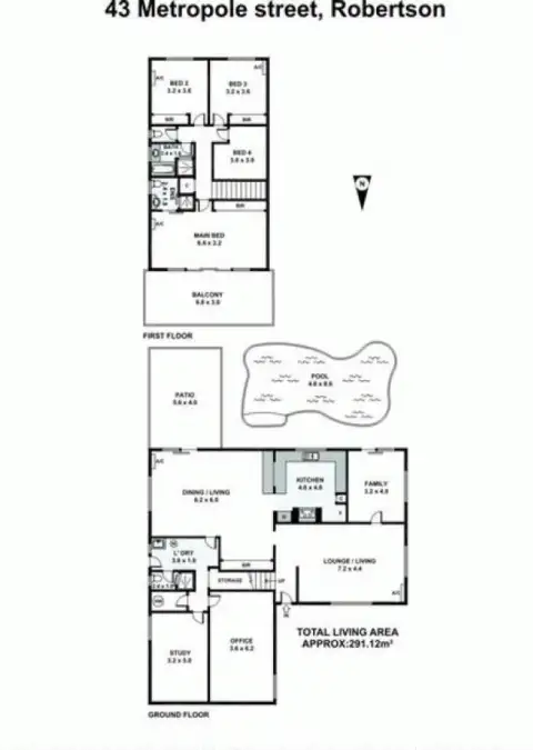 Floorplan of Homely house listing, 43 Metropole st, Robertson QLD 4109
