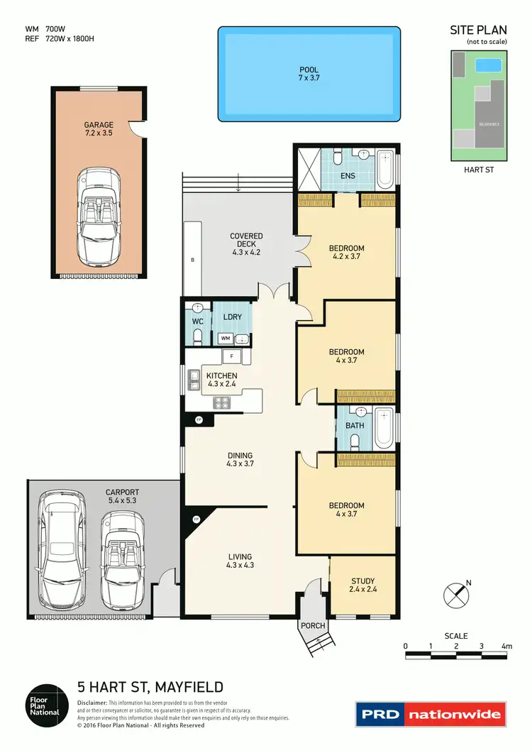 Floorplan of Homely house listing, 5 Hart Street, Mayfield NSW 2304