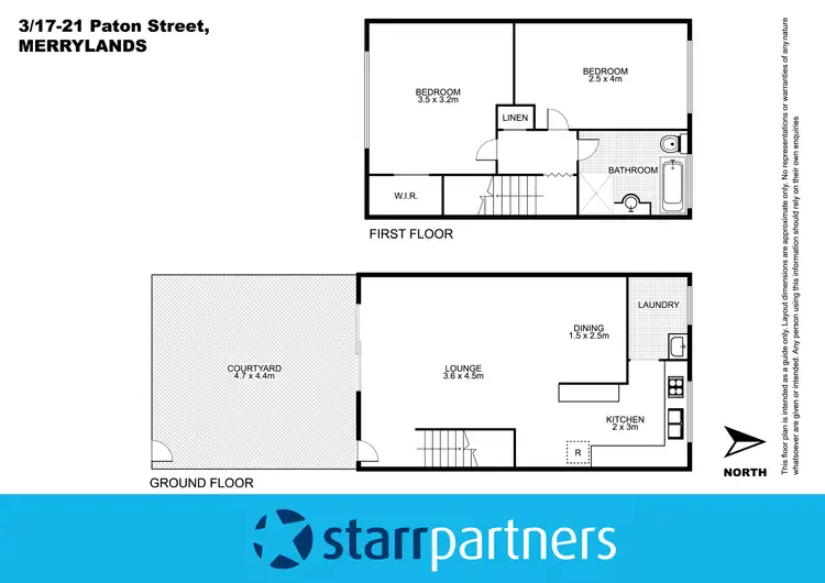 Floorplan of Homely townhouse listing, 3/17-21 Paton Street, Merrylands NSW 2160