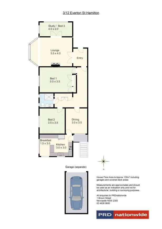 Floorplan of Homely house listing, 3/12 Everton Street, Hamilton East NSW 2303