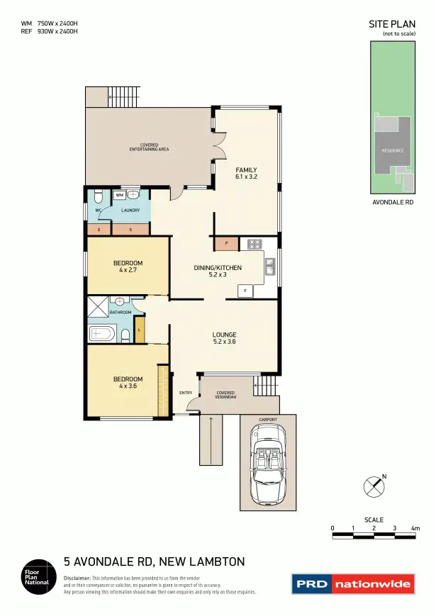 Floorplan of Homely house listing, 5 Avondale Road, New Lambton NSW 2305