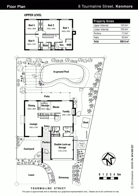 Floorplan of Homely house listing, 6 Tourmaline Street, Kenmore QLD 4069