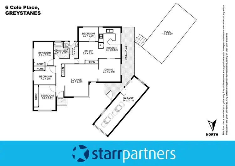 Floorplan of Homely house listing, 6 Colo Place, Greystanes NSW 2145
