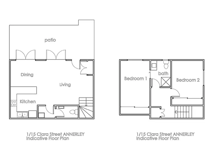 Floorplan of Homely townhouse listing, 1/15 Clara St, Annerley QLD 4103