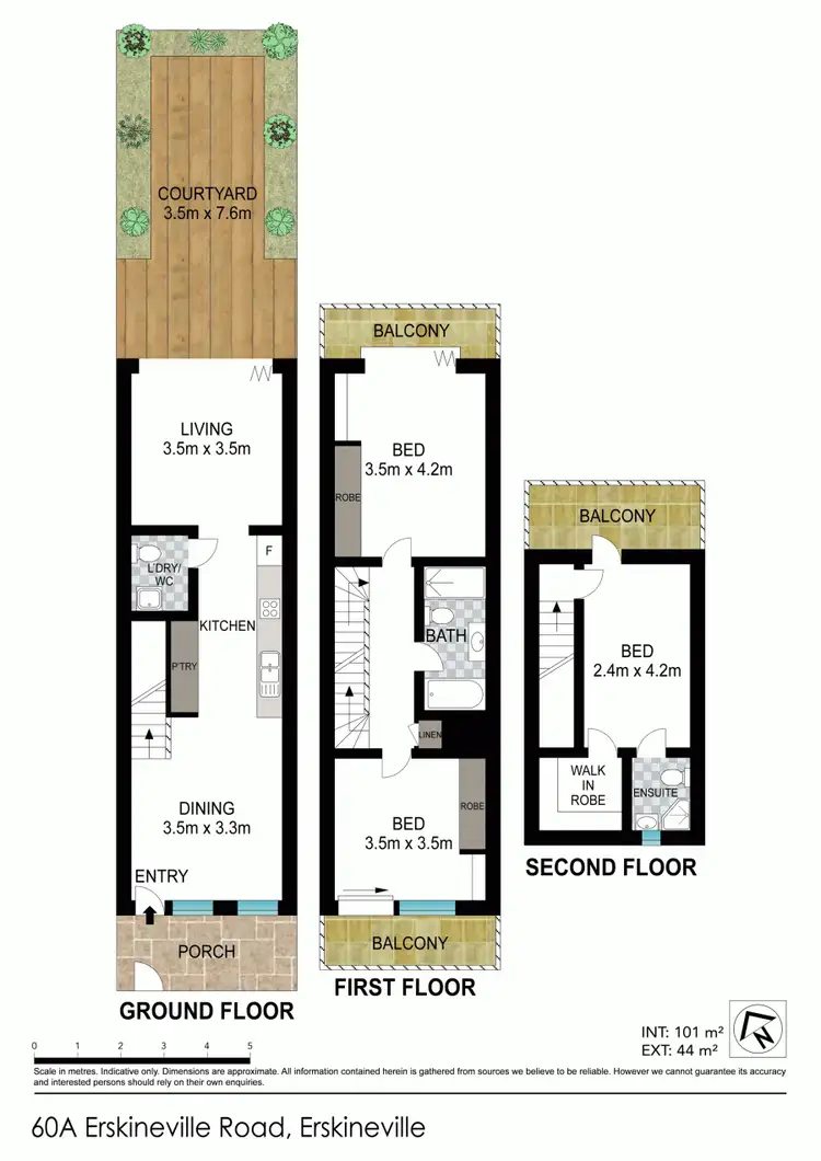 Floorplan of Homely house listing, 60A Erskineville Road, Erskineville NSW 2043