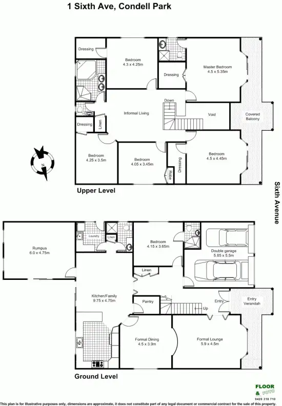Floorplan of Homely house listing, 1 Sixth Ave, Condell Park NSW 2200
