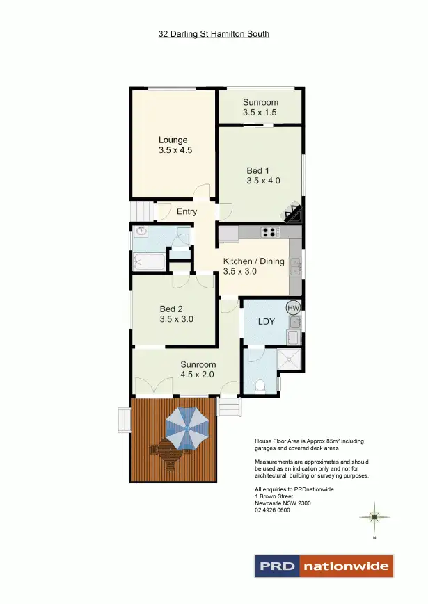 Floorplan of Homely house listing, 32 Darling Street, Hamilton South NSW 2303