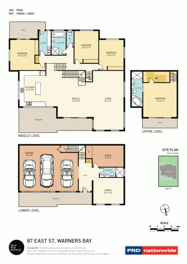Floorplan of Homely house listing, 87 East Street, Warners Bay NSW 2282