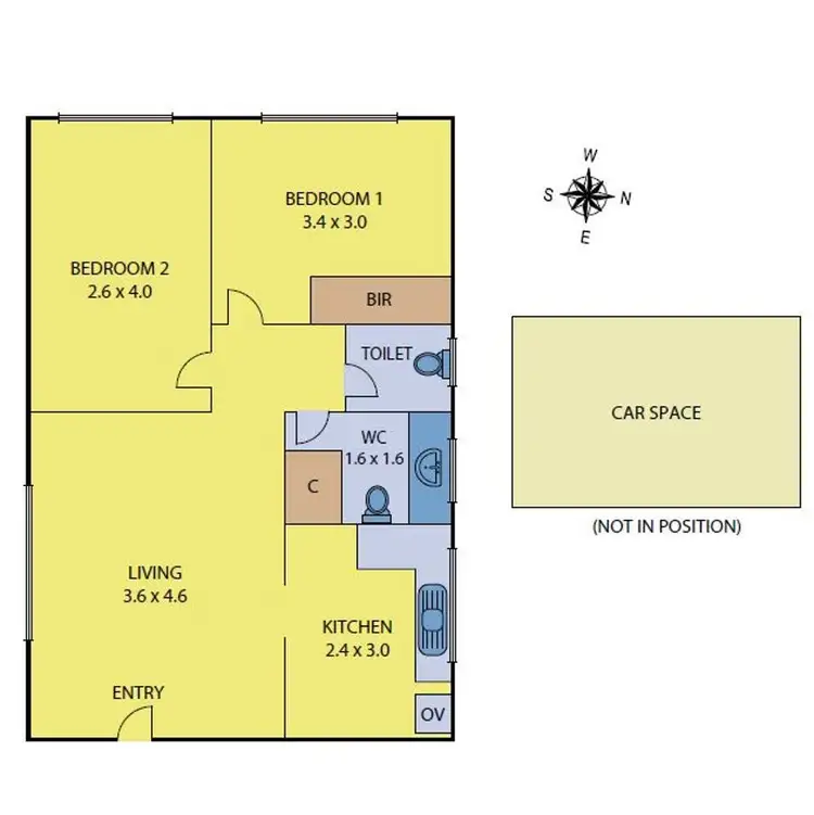 Floorplan of Homely apartment listing, 1/4-6 Harvey Street, Brunswick VIC 3056