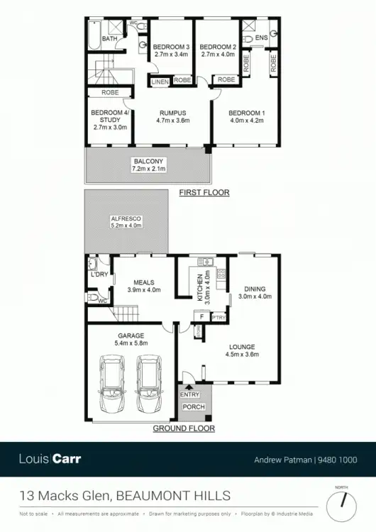 Floorplan of Homely house listing, 13 Macks Glen, Beaumont Hills NSW 2155