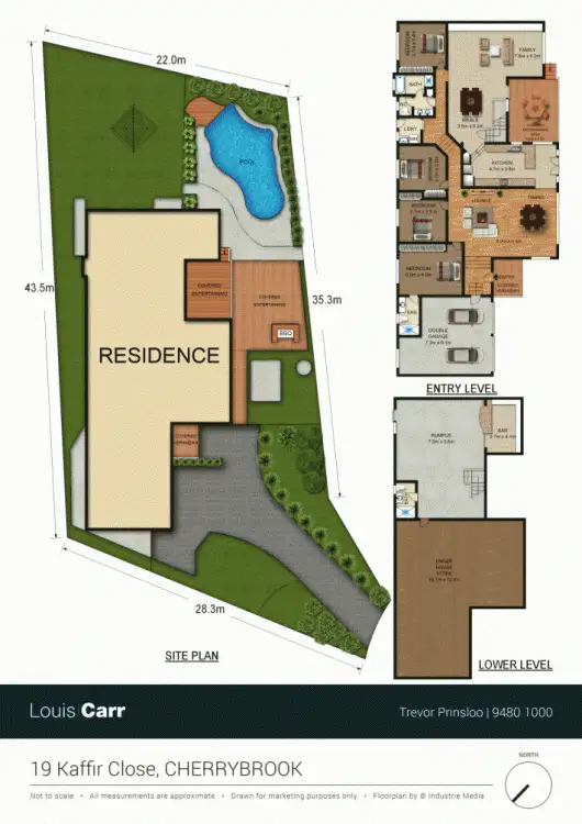Floorplan of Homely house listing, 19 Kaffir Close, Cherrybrook NSW 2126