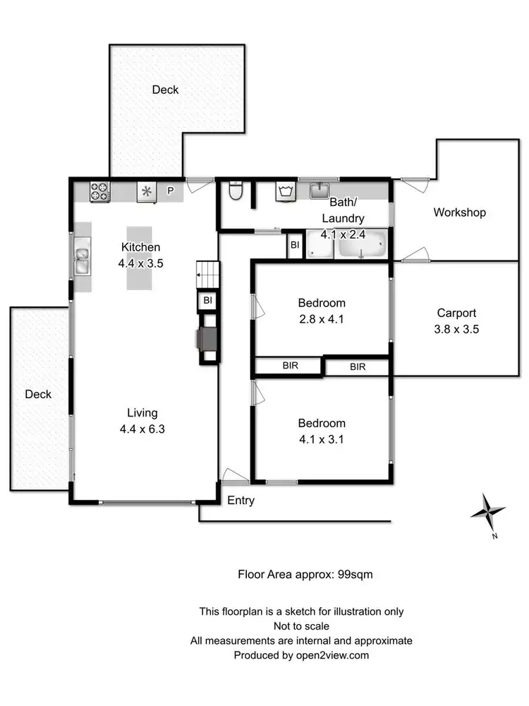 Floorplan of Homely house listing, 16 Kestrel Street, Primrose Sands TAS 7173