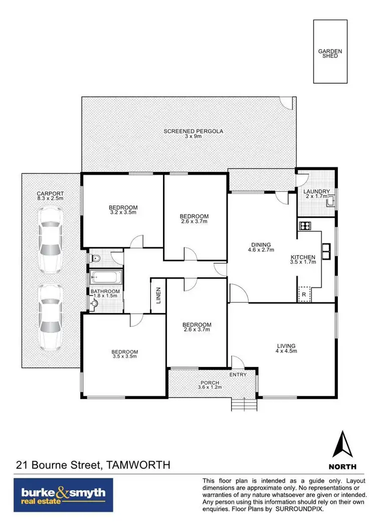 Floorplan of Homely house listing, 21 Bourne Street, Tamworth NSW 2340