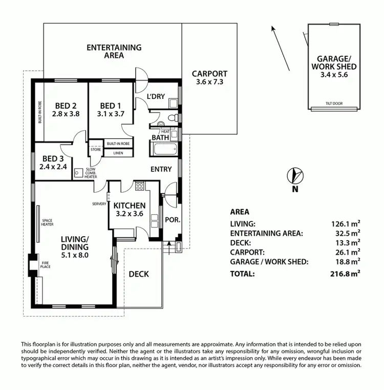 Floorplan of Homely house listing, 56 William Street, Littlehampton SA 5250