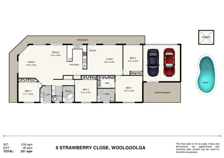 Floorplan of Homely house listing, 9 Strawberry Close, Woolgoolga NSW 2456