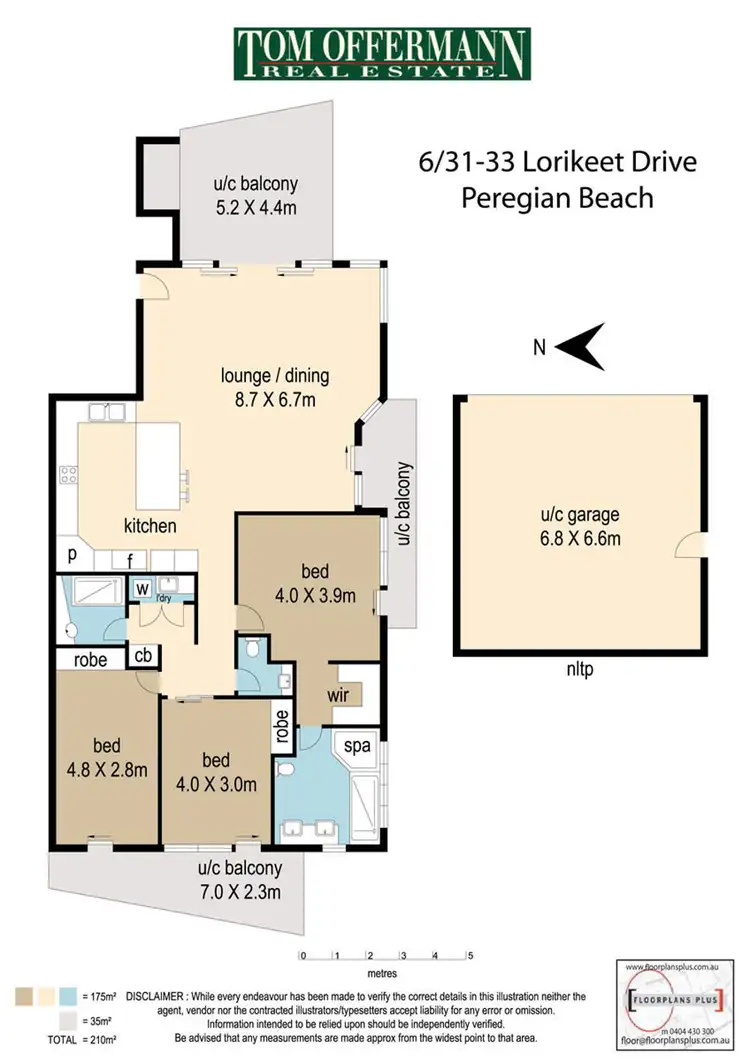 Floorplan of Homely unit listing, 6/31-33 Lorikeet Drive, Peregian Beach QLD 4573