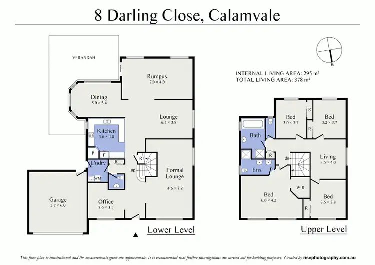 Floorplan of Homely house listing, 8 Darling Close, Calamvale QLD 4116
