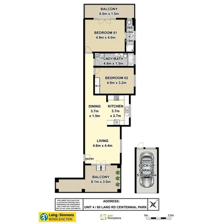 Floorplan of Homely apartment listing, 4/60 Lang Road, Centennial Park NSW 2021