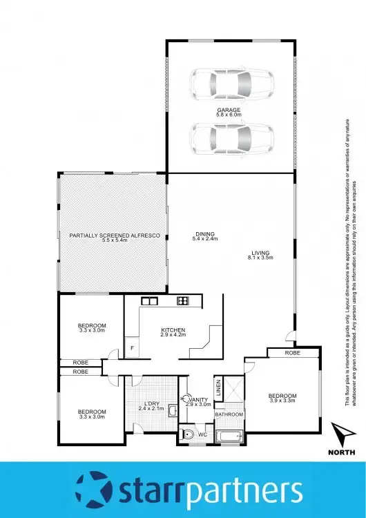 Floorplan of Homely house listing, 3 Pisces Place, Erskine Park NSW 2759