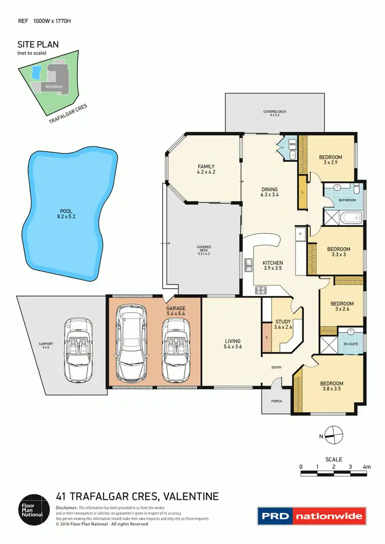 Floorplan of Homely house listing, 41 Trafalgar Crescent, Valentine NSW 2280