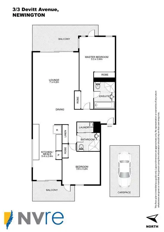 Floorplan of Homely unit listing, 3/3 Devitt Avenue, Newington NSW 2127