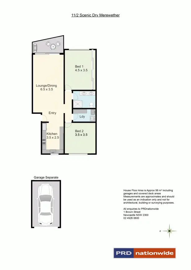 Floorplan of Homely apartment listing, 11/2 Scenic Drive, Merewether NSW 2291