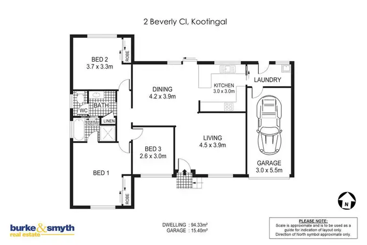 Floorplan of Homely house listing, 2 Beverley Close, Kootingal NSW 2352