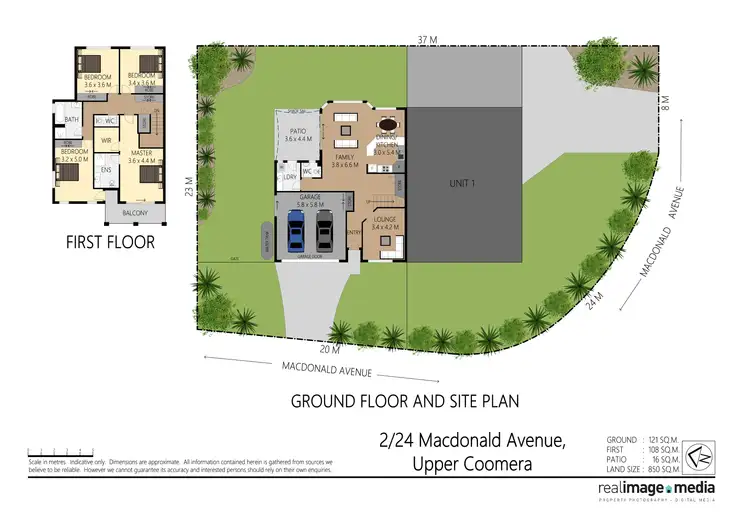 Floorplan of Homely semi-detached listing, 2/24 Macdonald Avenue, Upper Coomera QLD 4209