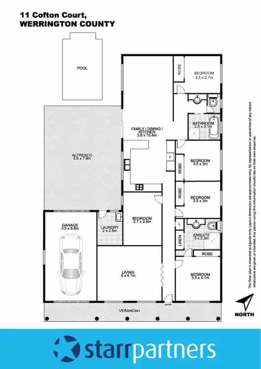 Floorplan of Homely house listing, 11 Cofton Court, Werrington County NSW 2747