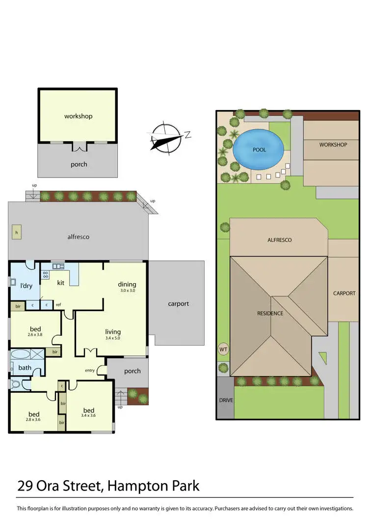 Floorplan of Homely house listing, 29 Ora Street, Hampton Park VIC 3976