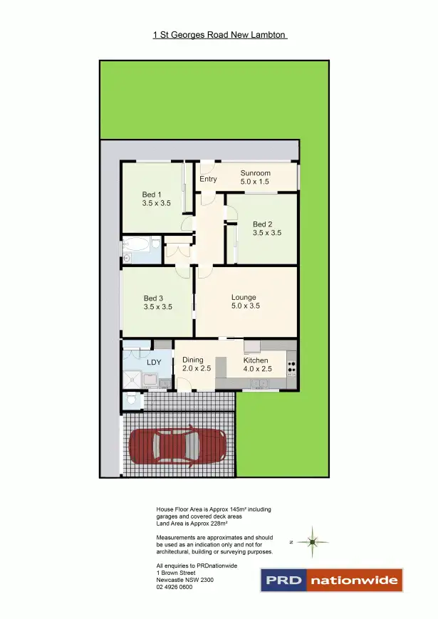 Floorplan of Homely house listing, 1 St Georges Road, New Lambton NSW 2305