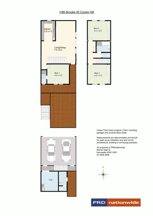 Floorplan of Homely house listing, 1/86 Brooks Street, Cooks Hill NSW 2300