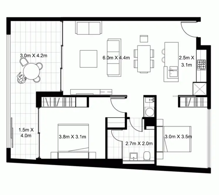Floorplan of Homely apartment listing, 4/5 Haran Street, Mascot NSW 2020
