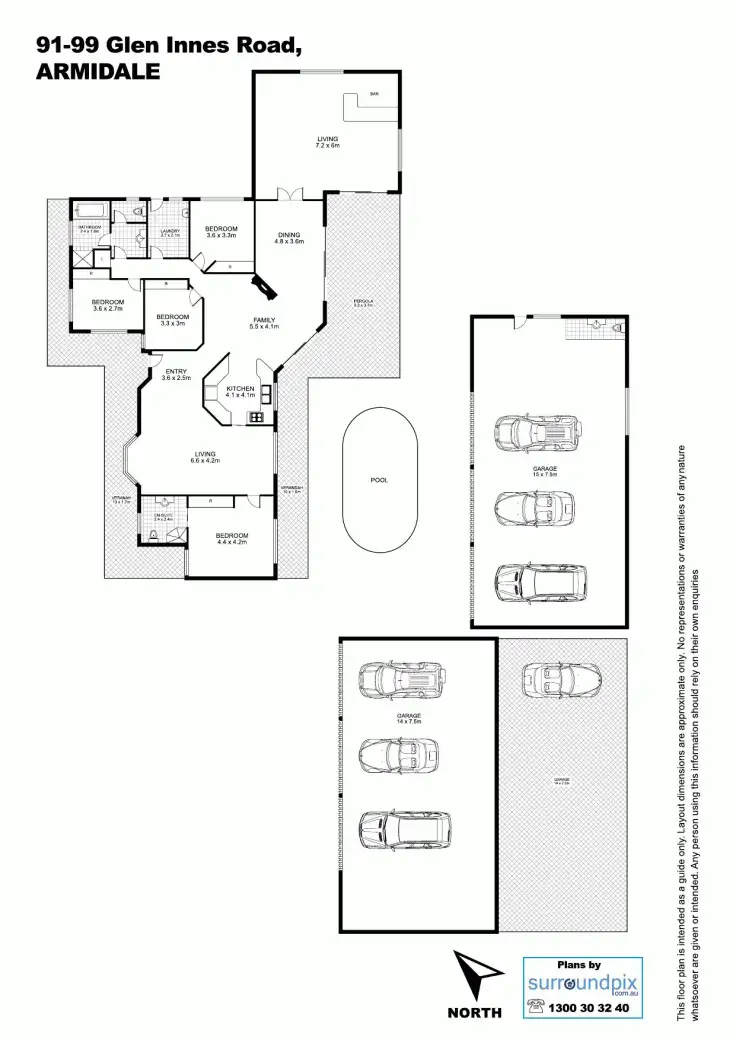 Floorplan of Homely rural property listing, 91-99 Glen Innes Road, Armidale NSW 2350