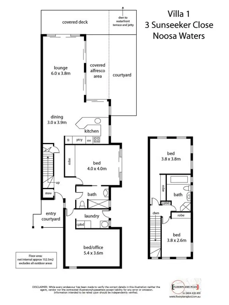 Floorplan of Homely unit listing, 1/3 Sunseeker Close, Noosaville QLD 4566