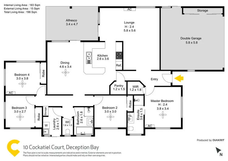 Floorplan of Homely house listing, 10 Cockatiel Court, Deception Bay QLD 4508
