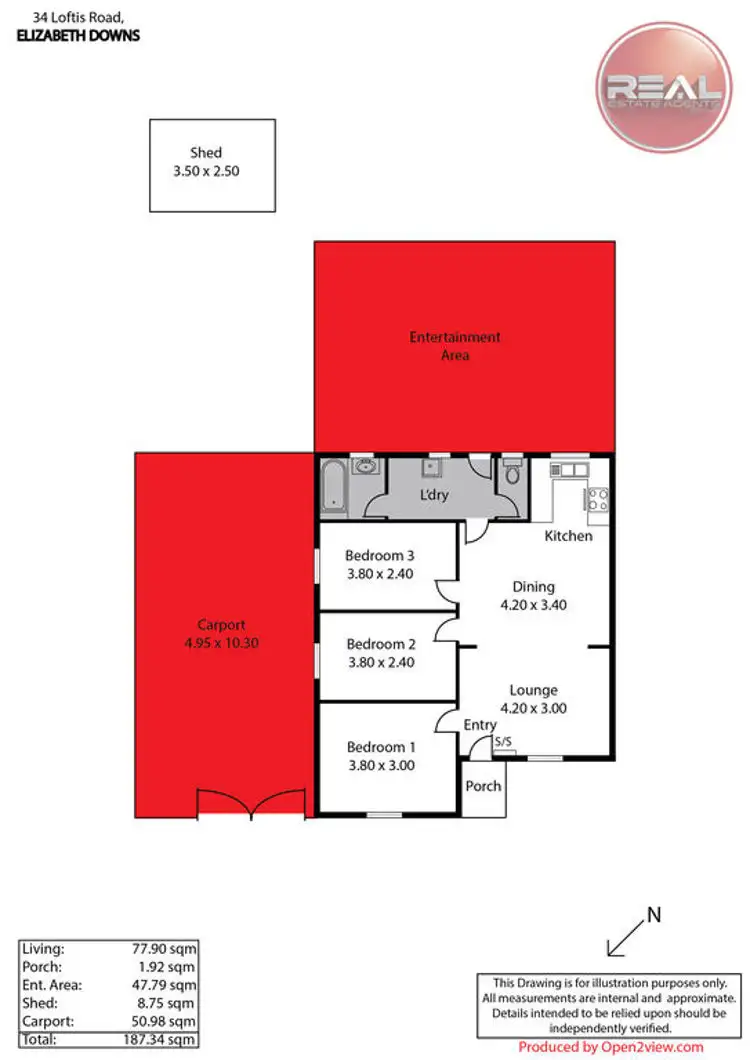 Floorplan of Homely house listing, 34 Loftis Road, Elizabeth Downs SA 5113