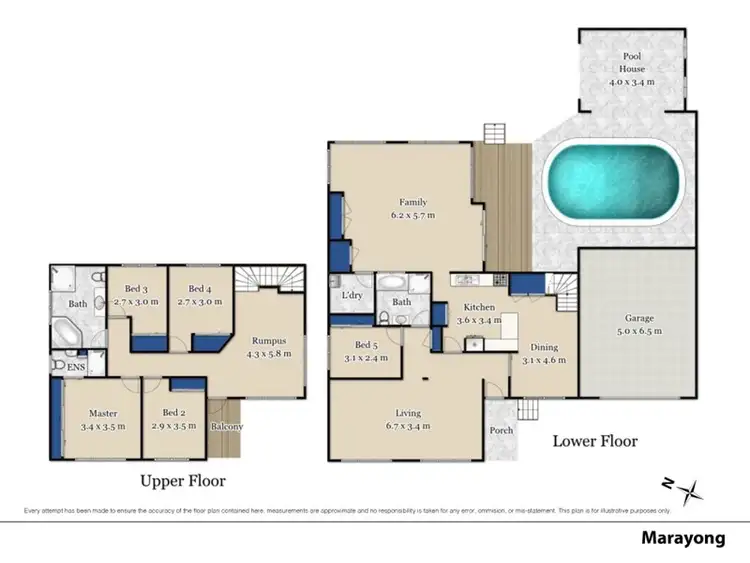 Floorplan of Homely house listing, 63 Nairana Drive, Marayong NSW 2148