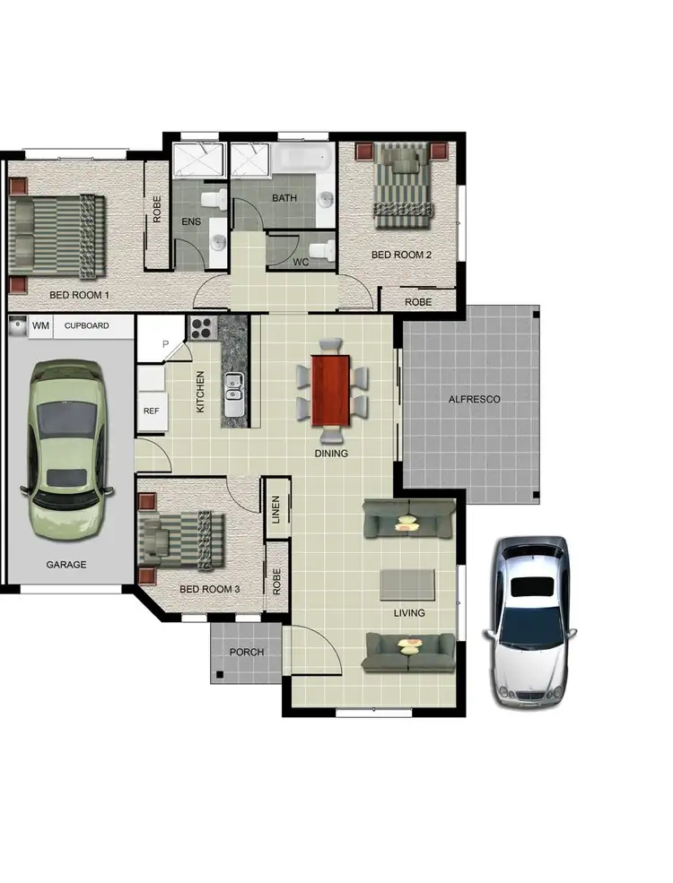 Floorplan of Homely unit listing, 1/192a South Street, Centenary Heights QLD 4350