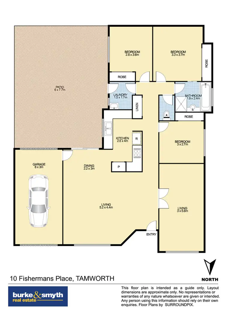 Floorplan of Homely house listing, 10 Fishermans Place, Tamworth NSW 2340