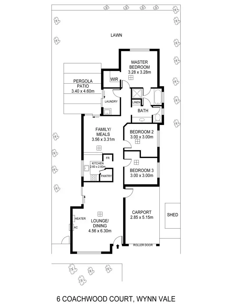 Floorplan of Homely house listing, 6 Coachwood Court, Wynn Vale SA 5127