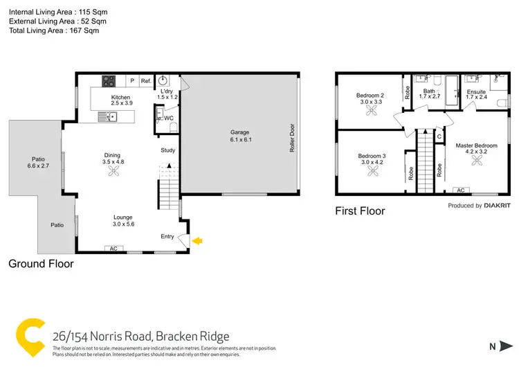 Floorplan of Homely townhouse listing, 26/154 Norris Road, Bracken Ridge QLD 4017